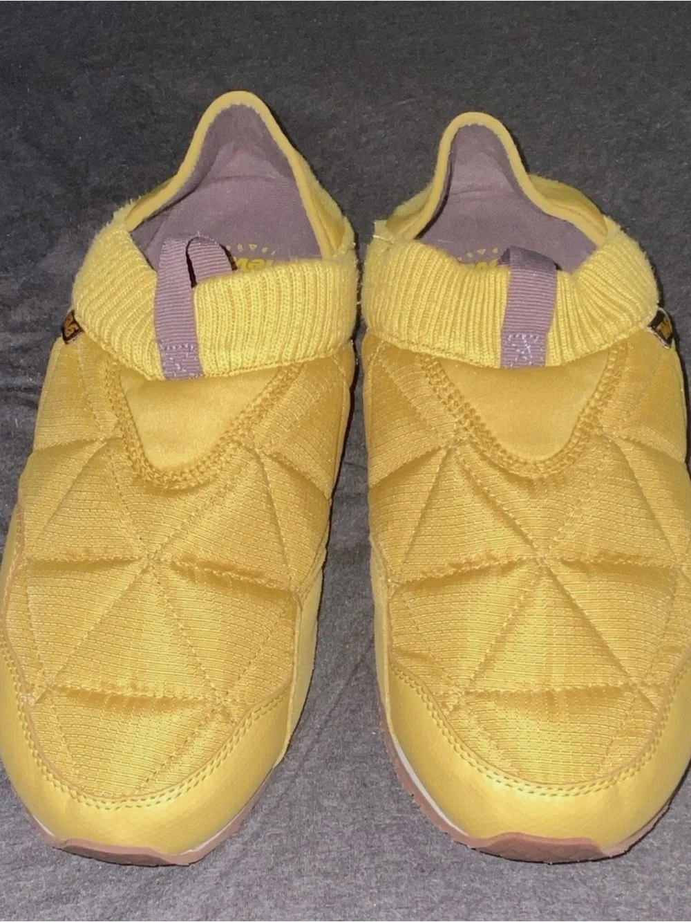 Teva Kids Quilted Yellow Slip-On Sneakers